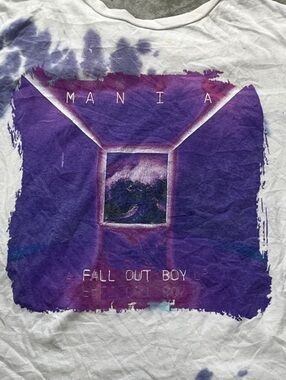 Fall Out Boy Preowned Large Tie Dye T-shirt